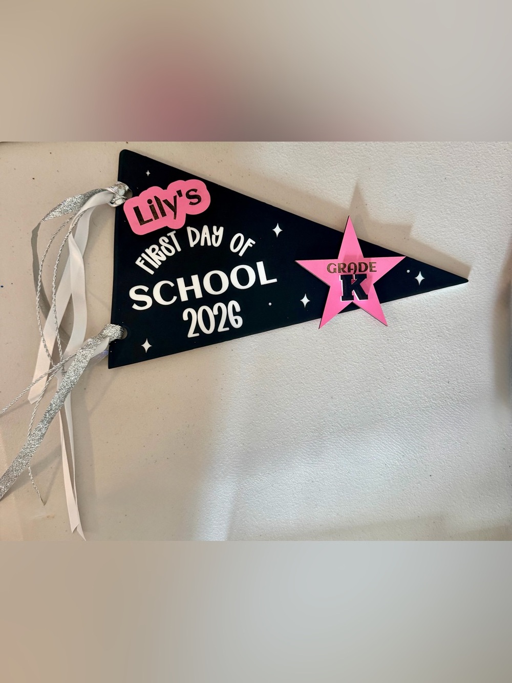 Designed and handcrafted by me First Day of School interchangeable sign - Picture 4 of 8